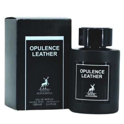 ادکلن الحمبرا امبر لدر (Opulence Leather) زنانه و مردانه حجم 100 میلی لیتر